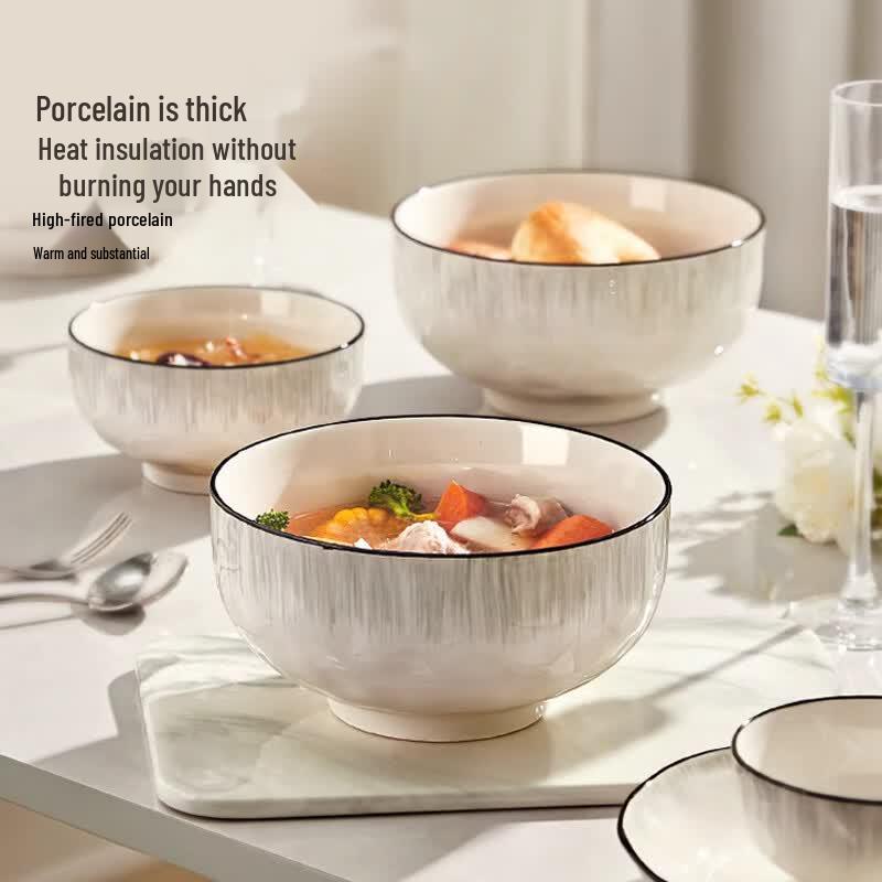 ZhiChengJiaMei Nordic Style Ceramic Soup Bowl