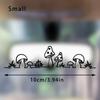 2PCS Decorative stickers for rearview mirror window glass