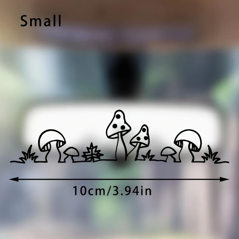 2PCS Decorative stickers for rearview mirror window glass