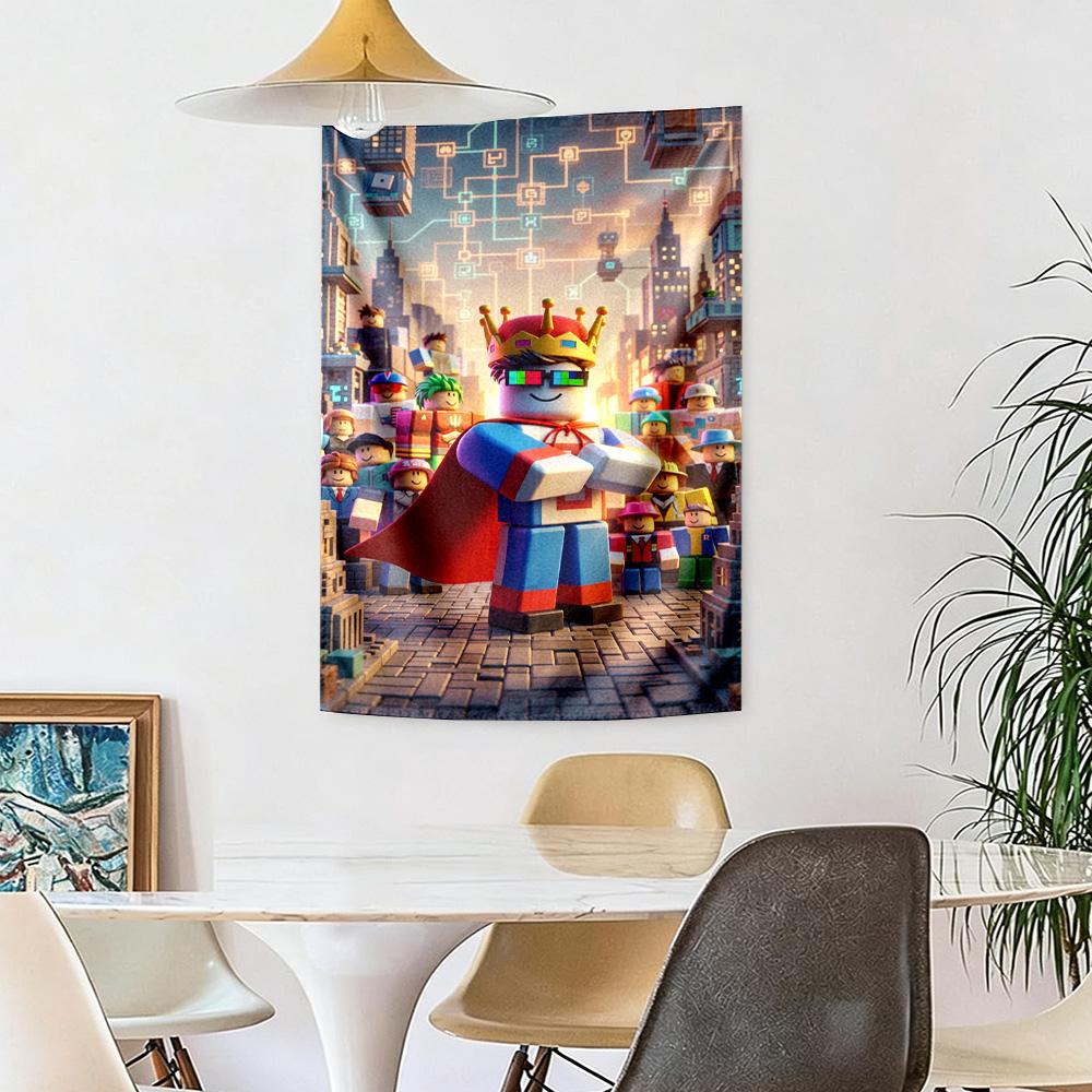 Roblox Wall Decor Tapestry Art For Pet Memorial Birthdaywedding Party Backdrop Family Gift