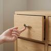 Retro Vixen Brass Handle Vintage Single Hole Cabinet Door Knobs Furniture Hardware Push-pull Wardrobe Drawer Pulls Kitchen