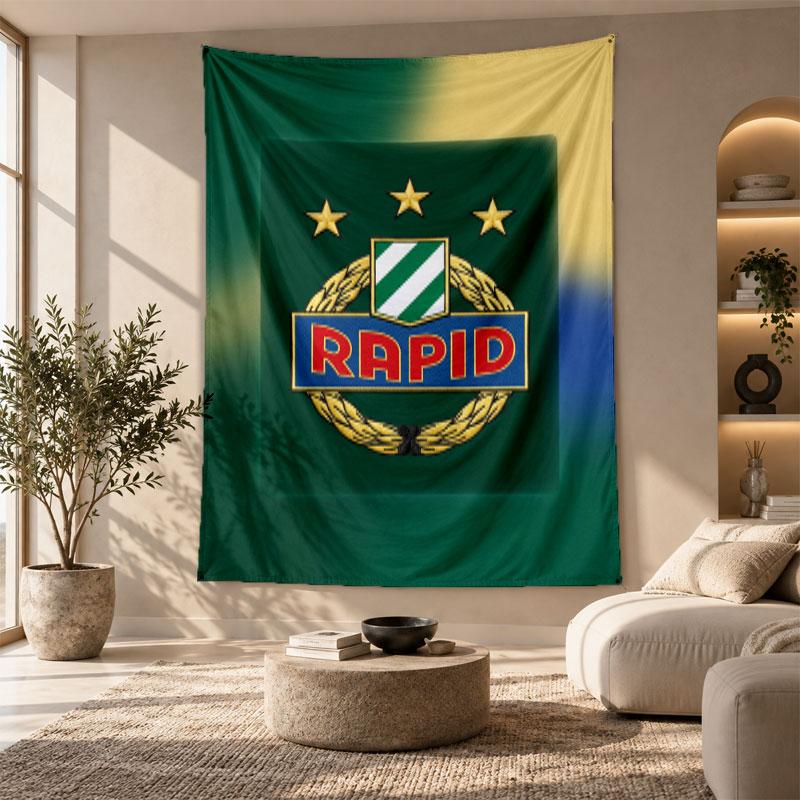 Decorative Tapestry,Rapid Wien FC Printed Wall Art, Lightweight Wall Hanging For Bedroom Background