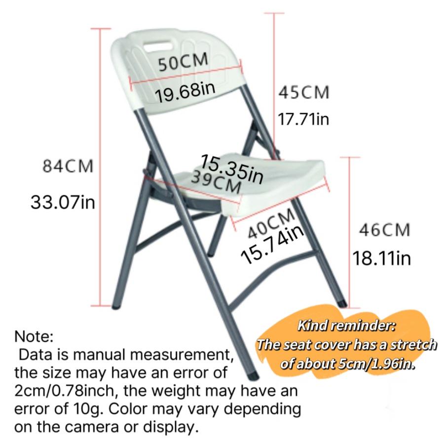 High Elasticity All-Inclusive Folding Chair Cover for Weddings and Banquets