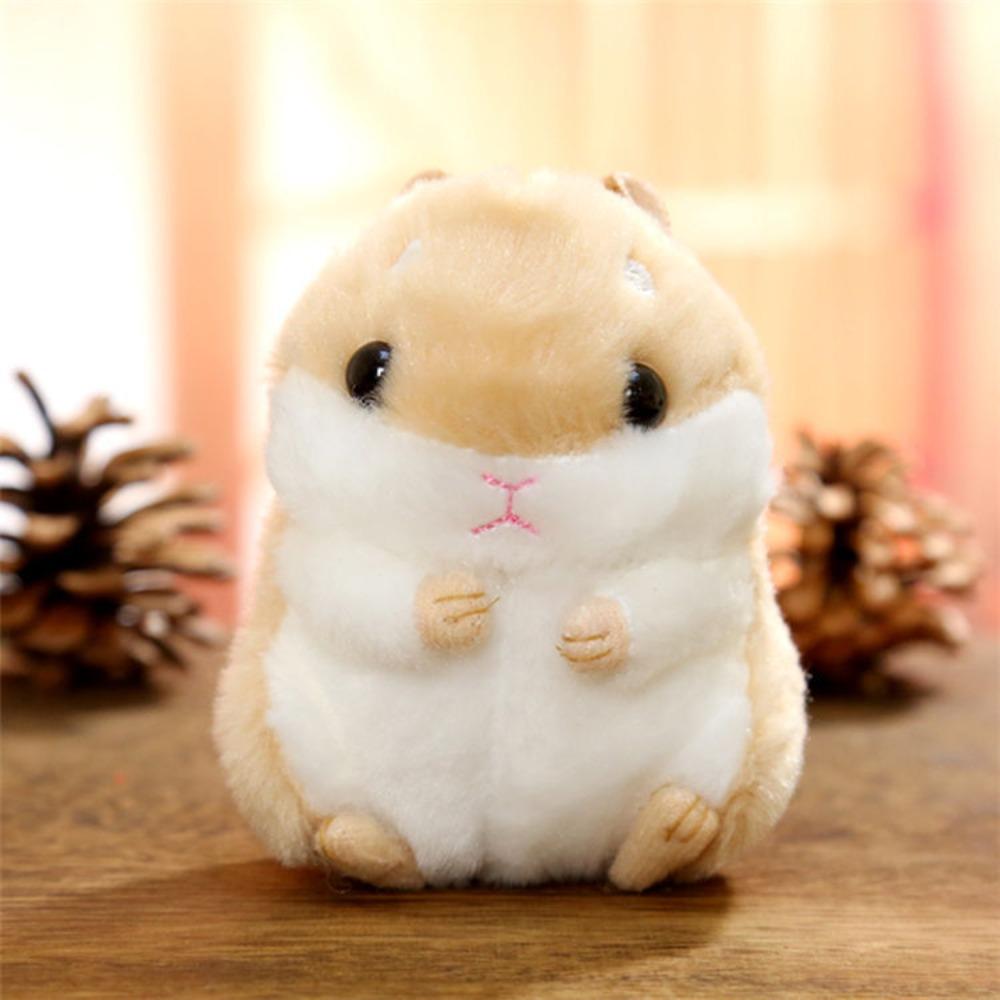 Cute hamster doll plush toy keychain bag small pendant doll gift rag doll gift