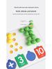 Handmade Wooden Math Clip Beads: Educational Number Matching Toy for Children