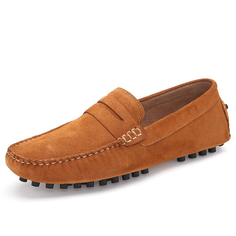 Fashion Casual Leather Men's Slip On Shoes Comfy Elegantes Loafers New Mens Business Shoes All-match Male Walking Flats Driving Footwear