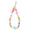 2pcs Mobile Phone Chain Candy Color Love Acrylic Beads Short Mobile Phone Lanyard Women
