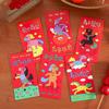 6Pcs/Set Traditional 2026 Horse Year Red Envelope Paper Chinese New Year Envelope  Birthday Gift