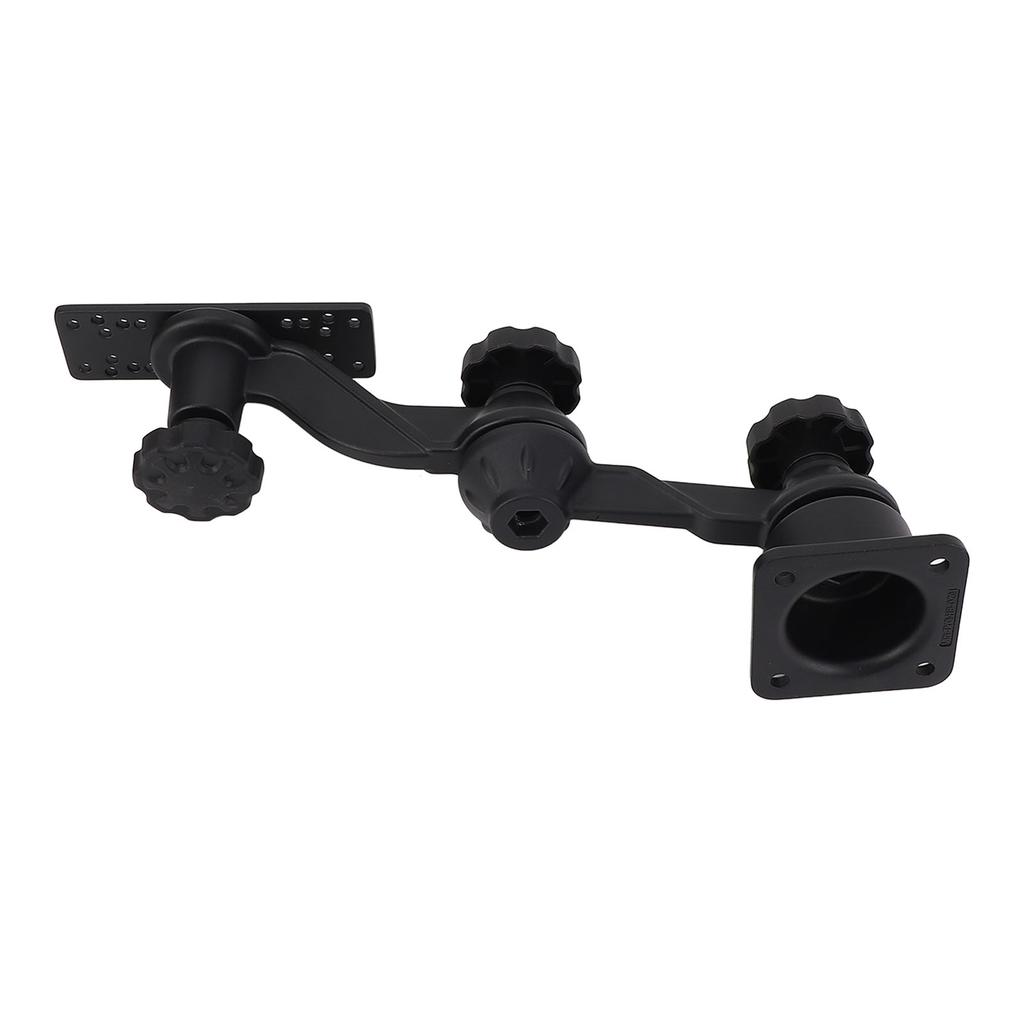 Plotter   Arm Mount, 11.4 Inch Horizontal Fish Finder Bracket with 6.25 x 2 Inch Panel, Aluminum   Arm Bracket for Fish Finder for Chart Plott