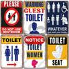TOILETVINTEDGE Vintage Metal Toilet Sign | Man Lady Humorous Art | Markets, Bars, Pubs & Comedy Gifts