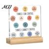 Desktop Spiritual Support Motivational Mental Health Decoration, Acrylic Sign with Wooden Stand, Quote Office Desk Decor, Inspirational Table Ornament