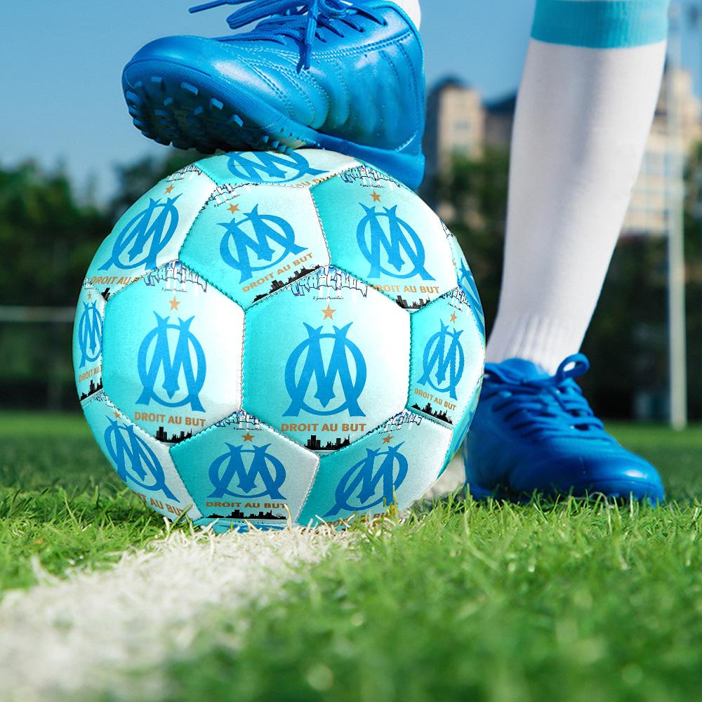 OMSoccer Ball Colorful All Ages Machine Stitched PVC Competition Ready Durable High-Bounce