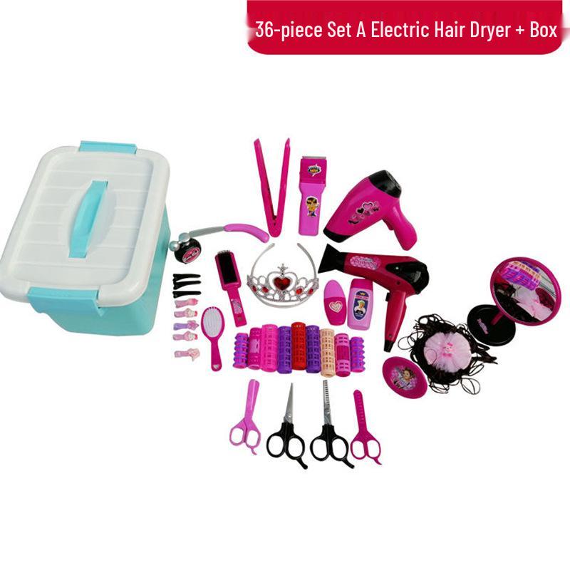 Kindergarten Hair Salon Playset: Dollhouse Barber & Hairdressing Tools