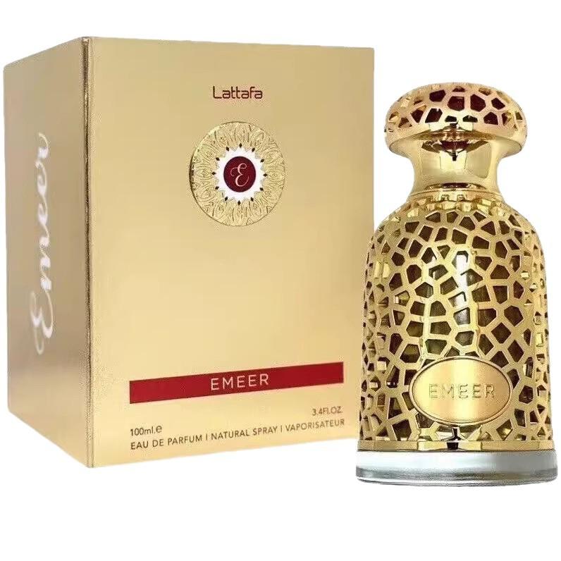 Lattafa Emeer Perfume Gift Set with LED Light, Middle Eastern Arabic Fragrance for Men & Women, Long Lasting Scent, Cross-Border Best Seller
