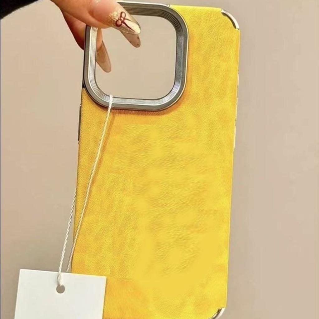 Snow Mountain Pattern Leather Material Mobile Phone Case for Apple 17PROMAX Creative Personality Anti-fall Solid Color Leather Material