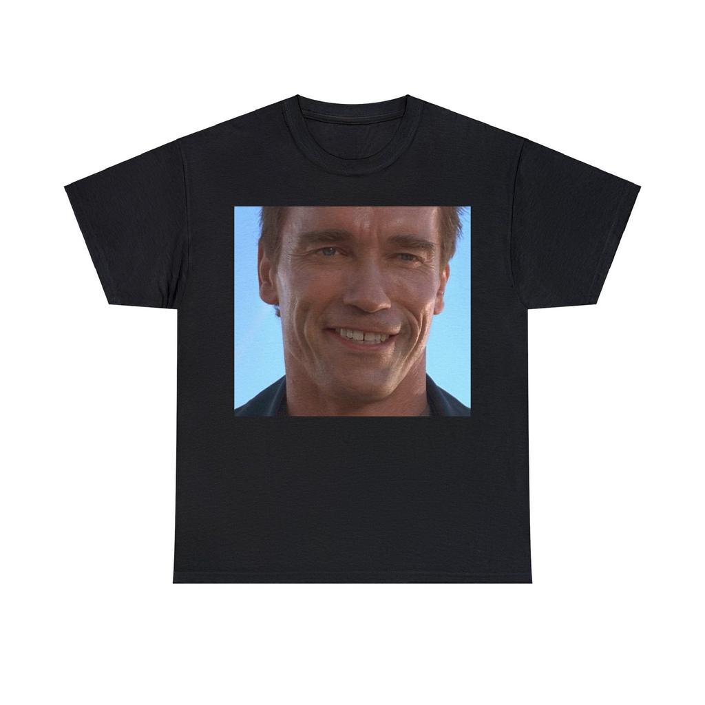 terminator 2 arnold schwarzenegger smile attempt T-Shirt