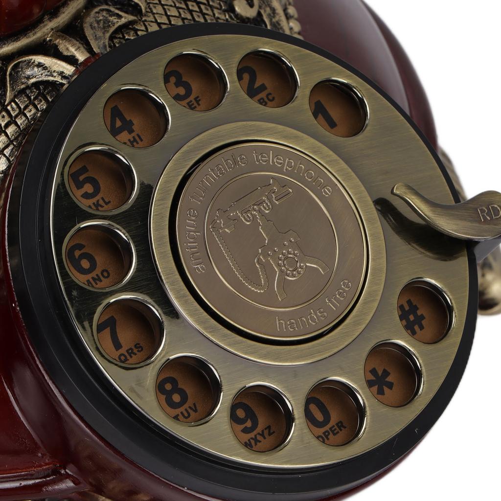 Antique Telephone, Retro Vintage Corded Phone with One Key Answ ing and Function, for Cafe Bar Decoration