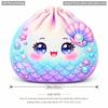 Kawaii Galaxy Dumpling Pillow Starry Bao Cushion Cute Space Throw Pillow Shaped Stuffed Floor Cushion For Home Decor Gift