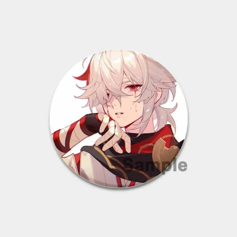 

32/44/58 мм аниме Genshin Impact Pins Kaedehara Kazuha Cartoon Badge Handmade Brooches Breast Pin for backpack Clothing Gift Accessories 44mm