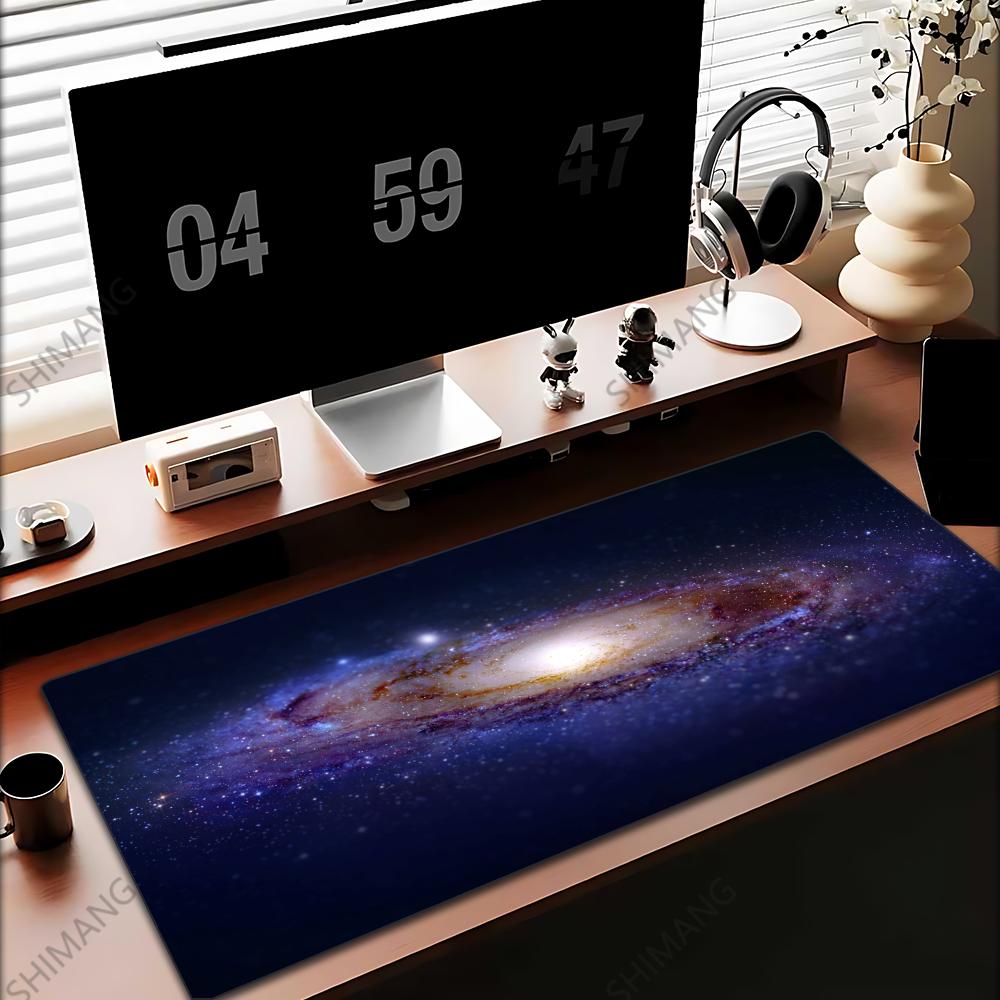 Maus Teppich Mauspads Gamer Galaxie Tastaturmatte Pads Gaming Schreibtischschutz Laptops Großes Mauspads Cartoon XXL Schreibtischmatten Matten Niedlich