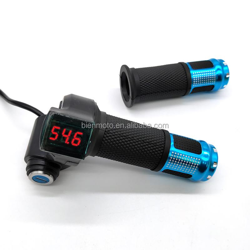 Electric Vehicle LCD Display Panel Thumb Throttle Voltage Key Lock Power Switch for Electric Bike/Scooter/Ebike Accessories