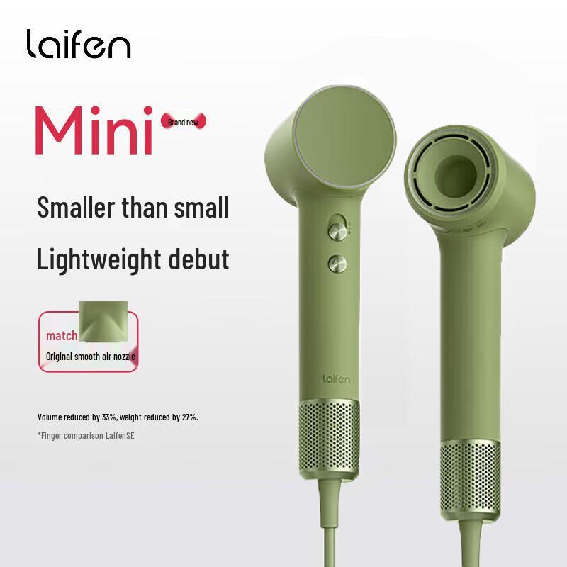 Laifen Mini Portable Ionic Hair Dryer CN plug (adapter included)