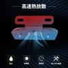 Fanale Posteriore Moto X-STYLE LED Luce Freno con Supporto Fanale Posteriore Moto Rosso Piccolo
