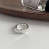 Korean Style Adjustable Hollow Heart Ring for Women - Trendy Peach Heart Design