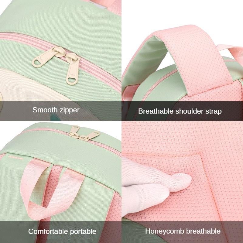 Fashion Contrast Color Kindergarten Student Backpack Large Capacity Lightweight Spine Protection Children's Student Backpack ZRY-A9013