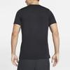 T-Shirts Herren Schwarz Rundhals Mäßig Gerader Schnitt CZ1219-010