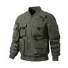 Mens Vintage Pilot Jacket With Multiple Pockets Waterproof Windproof Utility Outerwear Casual Wear