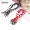 Colorful DIY Jewelry Lanyard: Metal Tube Single-Loop Phone Cord with Ring Buckle
