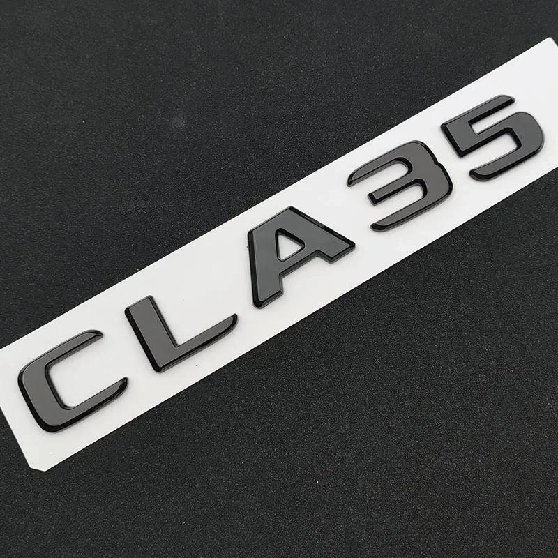 LWC1  3D ABS Car Letters For Mercedes CLA35 CLA45 AMG C117 W117 CLA45S C118 W118 Fender TURBO 4MATIC Emblem Logo Sticker Accessories