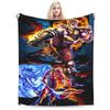 Warm Blanket Children Travel Hokuto No Ken Survivor Cute Throw Blanket  Flannel Bedspread For Living Room Funny Sofa Bed Cover
