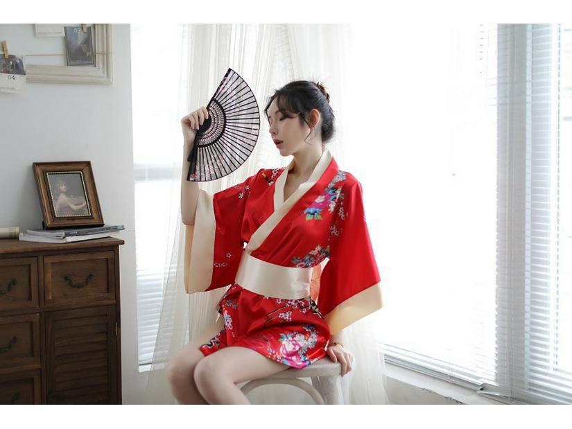 Plus Size Sexy Japanese Kimono Lingerie for Playful Role Play