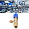Refrigerant Charging Valve, Refrigerant Valve Brass Tank Adapter, 1/4" Thread Safety Adapter Flow Control Ball Valve for R22 R410 R134A R404