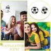 30Pcs Large Hole FootBall/Soccer Ball Alloy Enamel European Beads, Sports Beads, Antique Silver, Black, 9x8mm, Hole: 4.2mm