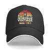 Vintage Retro Tech Graphic Hip Hop Hat Fashion Outdoor Sports Sandwich Baseball Cap