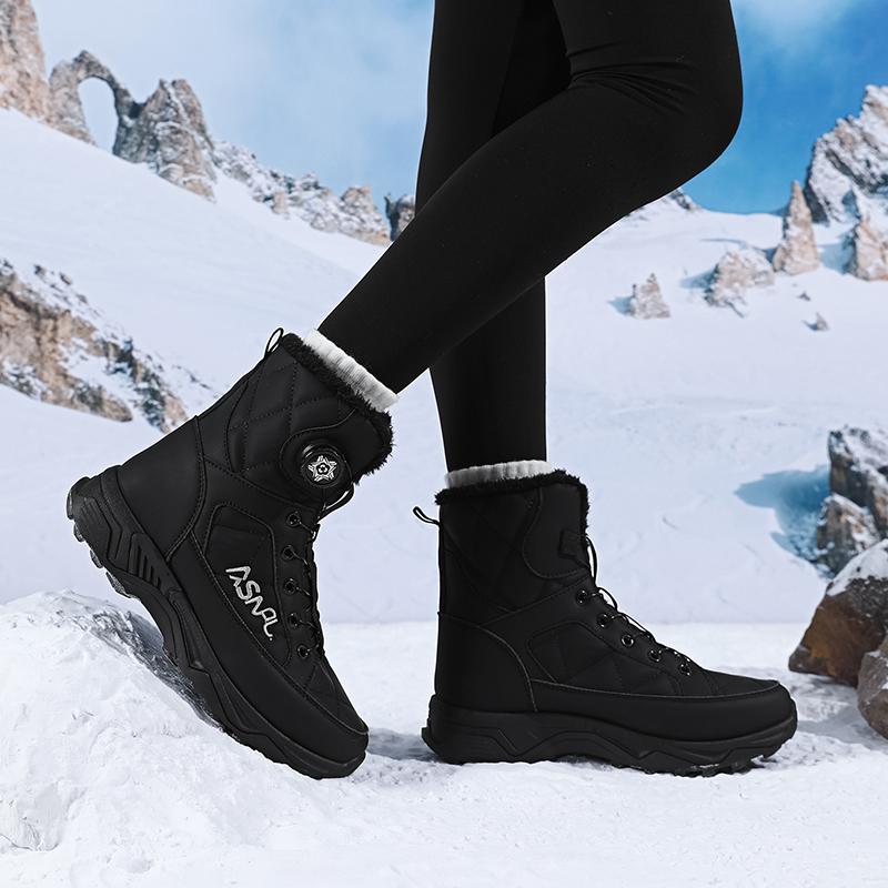 TUINANLE Large Size Women's Snow Boots Comfortable Warm Non-Slip Cotton Shoes for Cold Weather Men Winter Boots