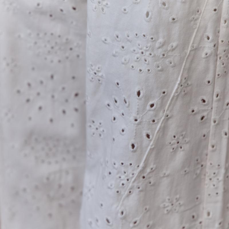 MAXZA Eyelet Punch Wide Pants Ze07ql001na