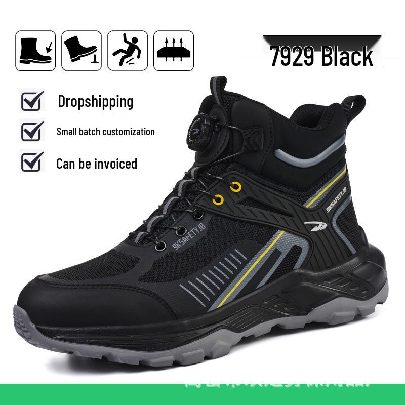 All-Season Steel Toe High-Top Safety Boots: Anti-Smash, Anti-Puncture, Comfort for Long Hours