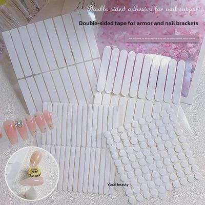 Nagelkunst-Display-Set mit Streifen, Tabletts, Jelly-Doppelseitigem Klebeband und Farbkarte für fixierte Nagelstücke