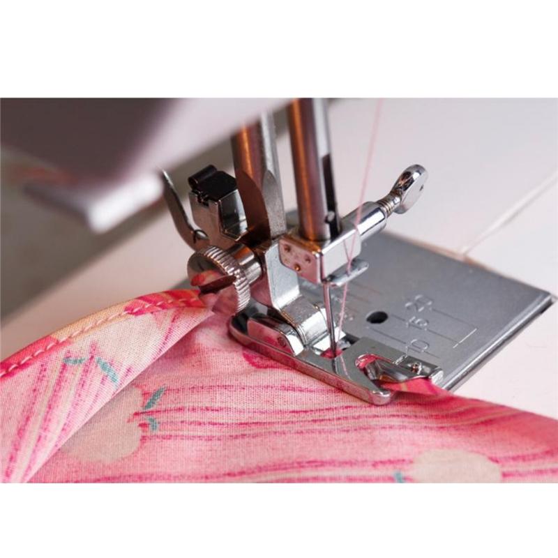 1 PCS Industrial Sewing Machine Curved Hemming Foot Silk Chiffon Skirt Crimping Presser Foot Hem Pull Tube Presser Foot