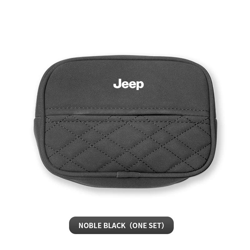 For Jeep Car Tissue Box Sunshade Seat Backrest Suspension Armrest Bag For Jeep Grand Cherokee Wrangler JK Gladiator Renegade