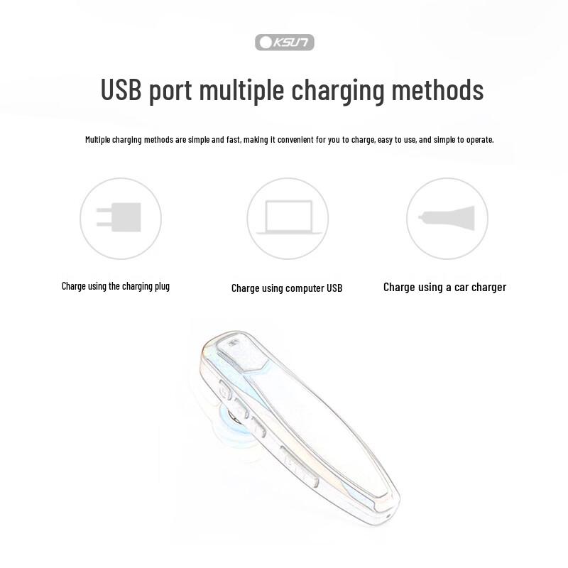 KSUN TFSI Bluetooth Ear-hook Walkie-Talkie Headset (CN version)