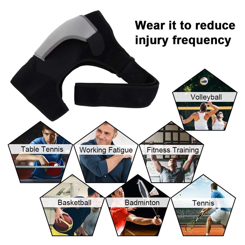 TIMA® Shoulder Brace -Pain Relief, Adjustable Support for Men and Women, for Shoulder Support