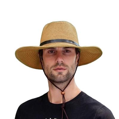 YAYUPLUS כובע קש רחב מושלם לחווה שמש ו-UV מושלם ליום ב' גמל כובע גברים, שוליים, עבודה, גינון, הגנה, גולף, דייג, הגנה,