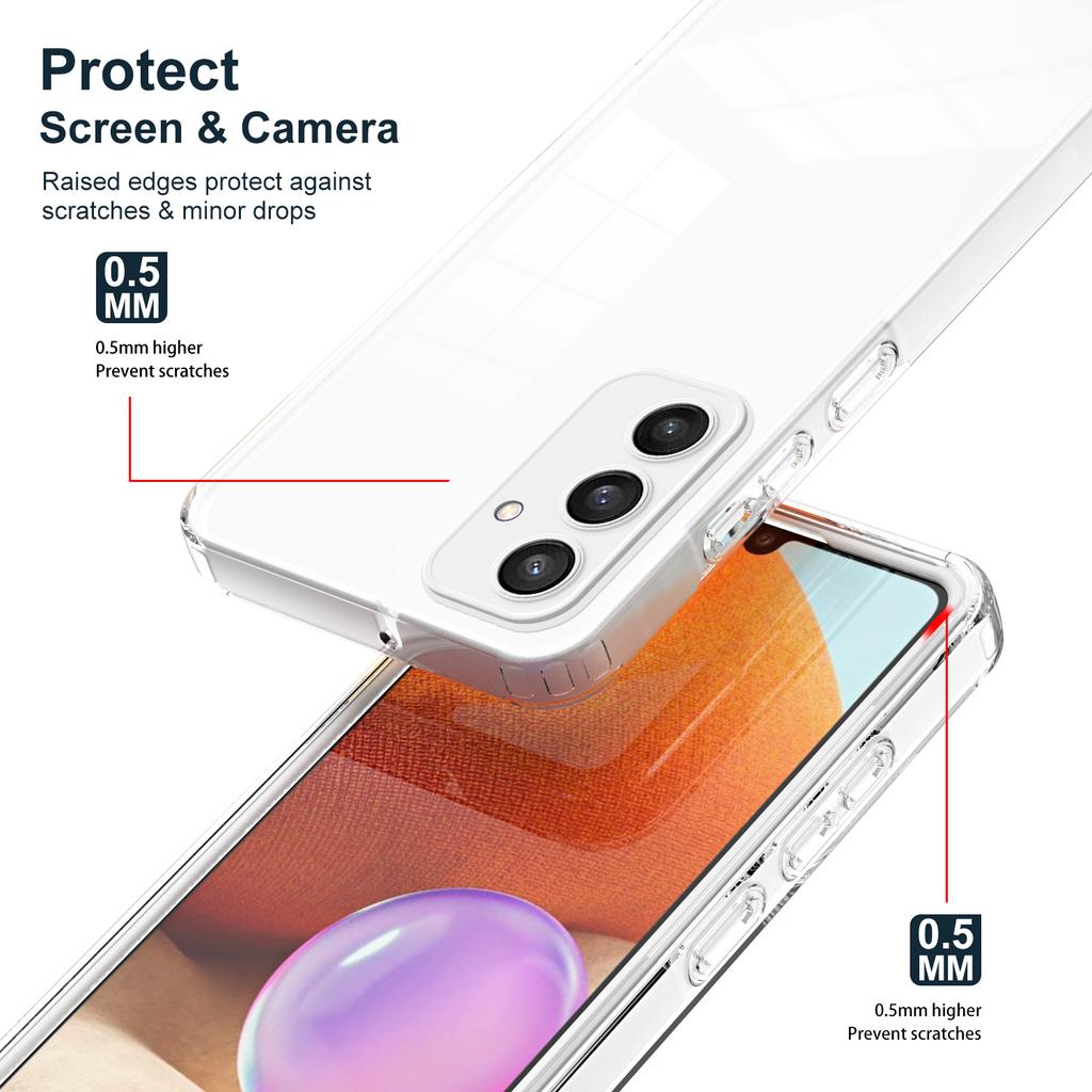 For Samsung Galaxy S24+ Case Colorful Frame Transparent Phone Cover