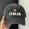 Italian Pride Gift Italy Flag Italia Washed Baseball Cap  Yk Funny Sun Trucker Hat Summer UnisexTeens Outdoor Gym Snapback Cap