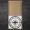 LED Hollow Wall Clock Black Compass Directional Chart Navigation Acrylic Decorative Wall Hanging Clock Watch Home Decoration